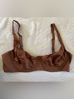 She Curve 42C NEW Unlined Underwire Balconette Bra Brown